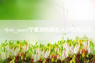 杭州宁夏消防报名入口官网公告