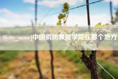 杭州中国消防救援学院在那个地方