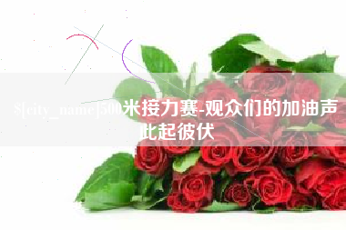 杭州500米接力赛-观众们的加油声此起彼伏