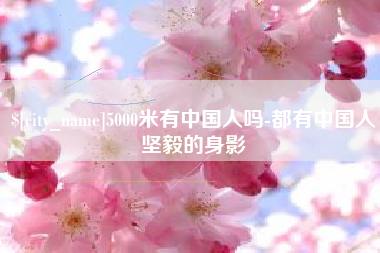 杭州5000米有中国人吗-都有中国人坚毅的身影