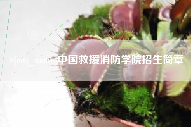 杭州中国救援消防学院招生简章