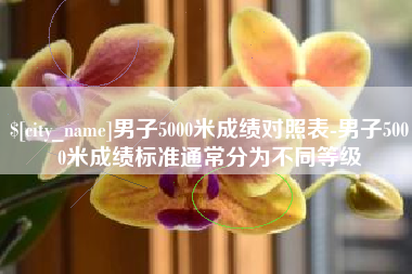 杭州男子5000米成绩对照表-男子5000米成绩标准通常分为不同等级