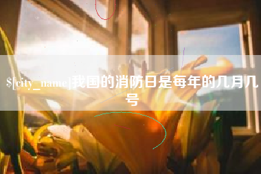 杭州我国的消防日是每年的几月几号