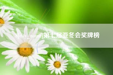 杭州第七届亚冬会奖牌榜