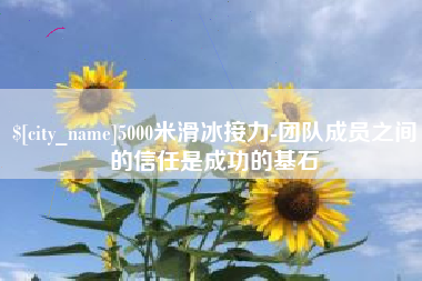 杭州5000米滑冰接力-团队成员之间的信任是成功的基石