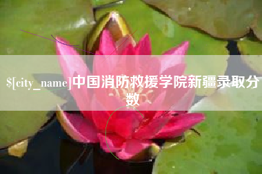 杭州中国消防救援学院新疆录取分数