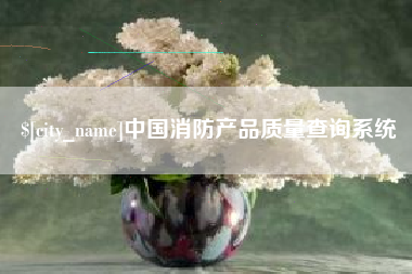 杭州中国消防产品质量查询系统