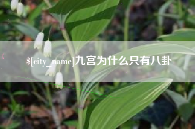 杭州九宫为什么只有八卦