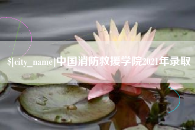 杭州中国消防救援学院2021年录取