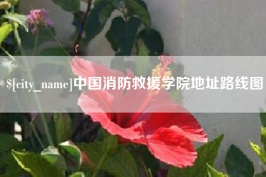 杭州中国消防救援学院地址路线图