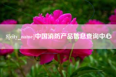 杭州中国消防产品信息查询中心