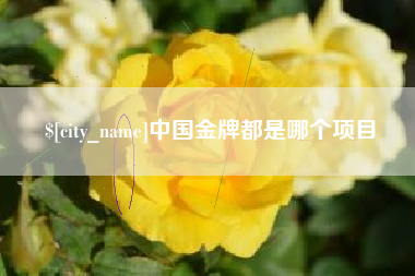 杭州中国金牌都是哪个项目