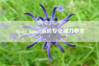 杭州消防专业视力要求