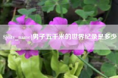 杭州男子五千米的世界纪录是多少