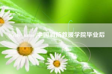 杭州中国消防救援学院毕业后