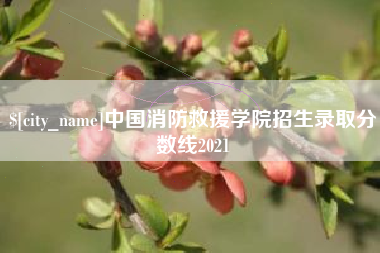 杭州中国消防救援学院招生录取分数线2021