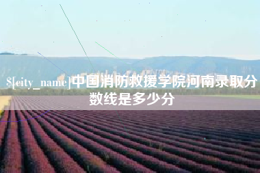 杭州中国消防救援学院河南录取分数线是多少分