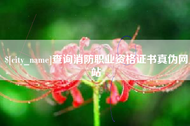 杭州查询消防职业资格证书真伪网站