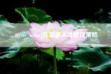 杭州九宫格人才管理策略
