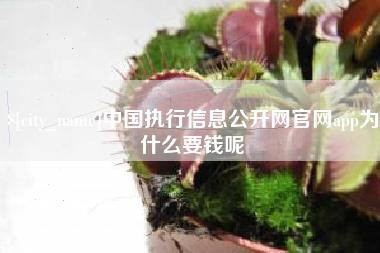 杭州中国执行信息公开网官网app为什么要钱呢