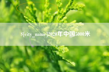 杭州2020年中国5000米