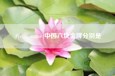 杭州中国六块金牌分别是