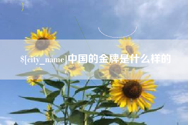 杭州中国的金牌是什么样的